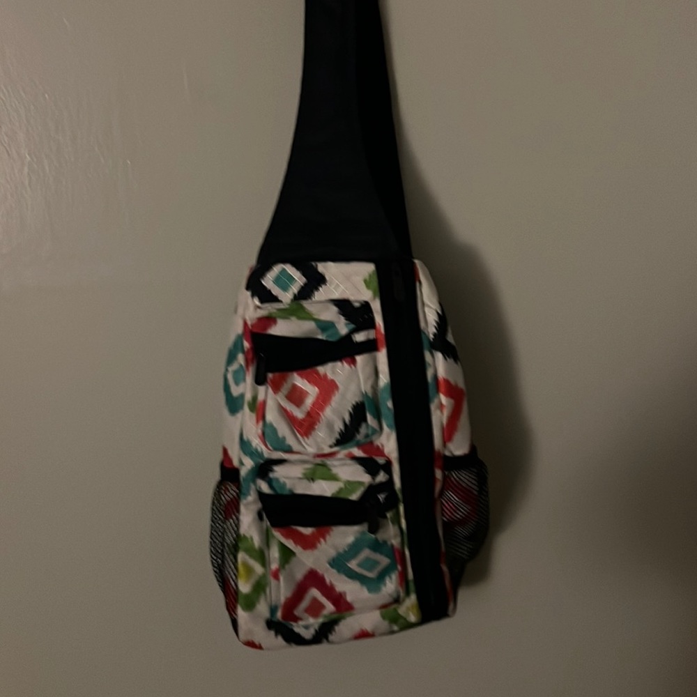 Thirty-One Multicolor Patterned Sling Bag